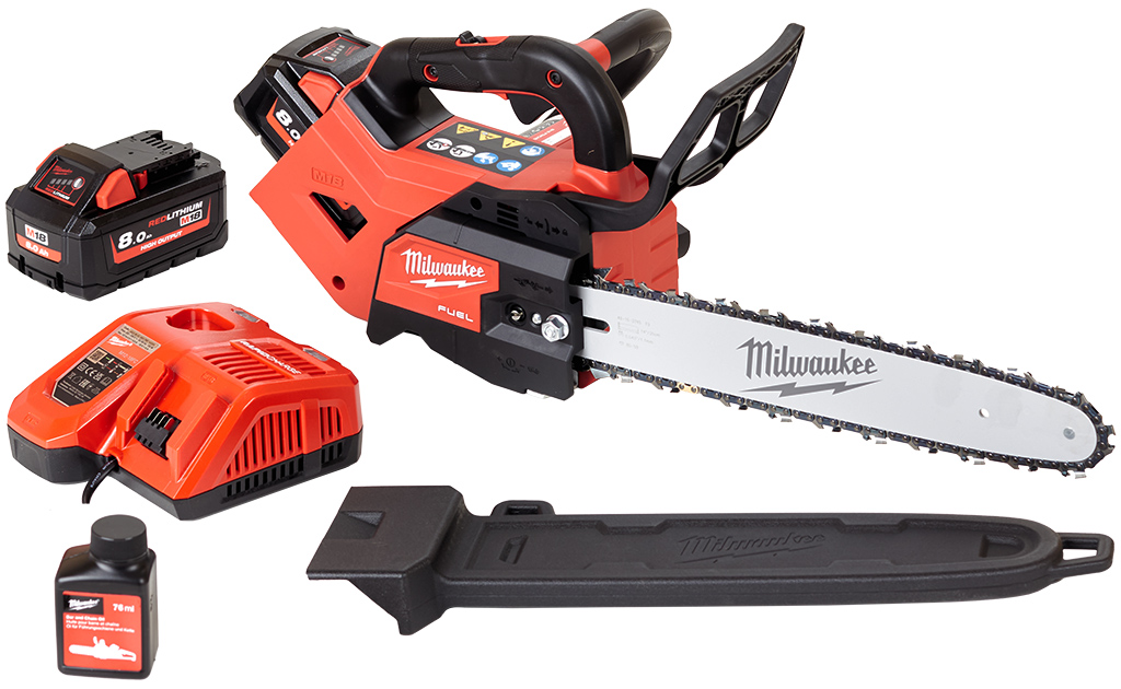 Milwaukee M18 FTHCHS35 -802 Aku reťazová píla (18V/ 2x 8Ah/35cm) 4933479589
