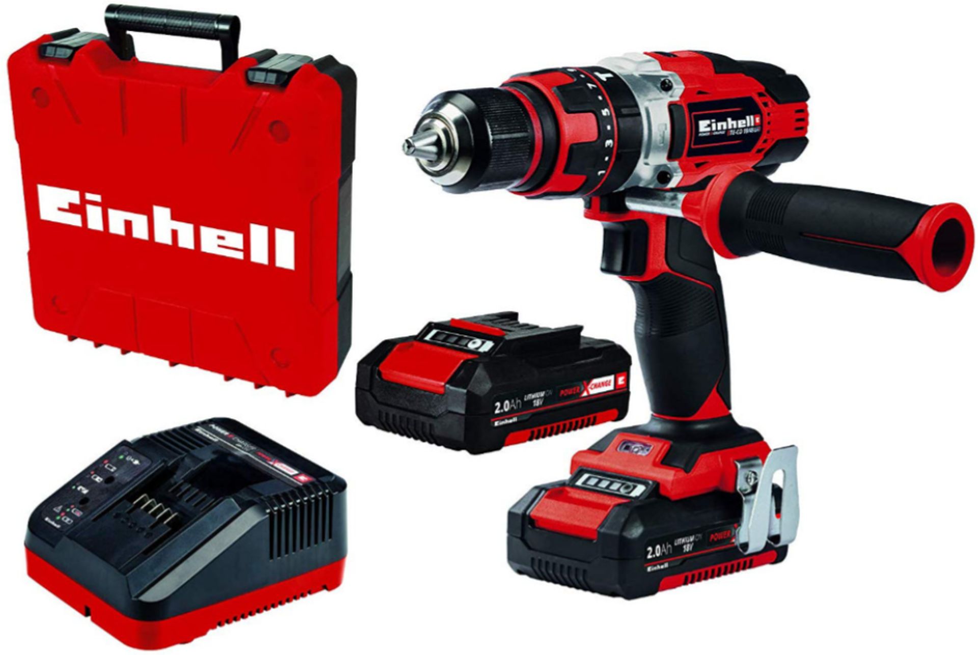 Einhell TE-CD 18/48 Li-i Aku príklepová vŕtačka (48Nm/18V/2x2,0Ah) 4513935