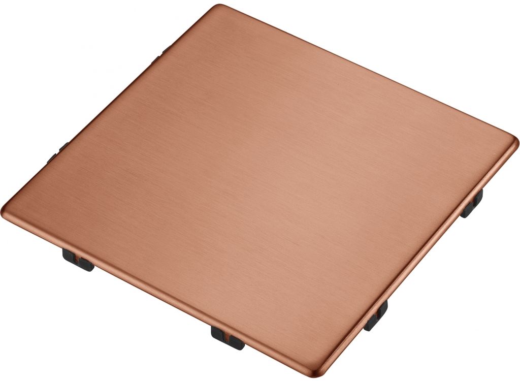Franke Krytka ventilu hranatá, Celonerez, Medená 112.0717.420