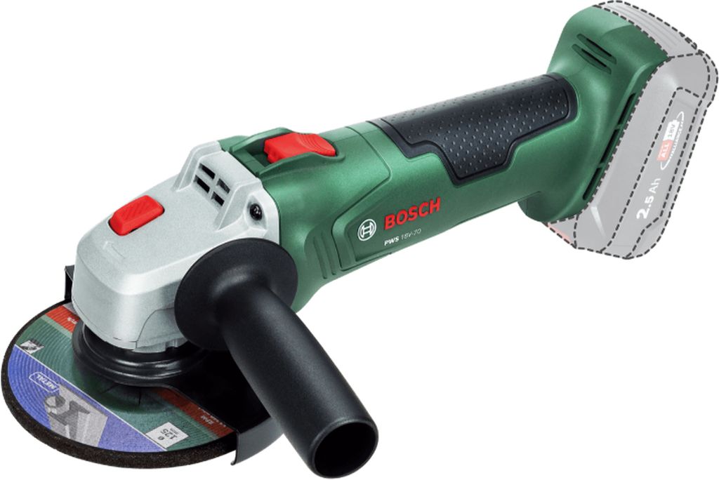 BOSCH PWS 18V-70 Akumulátorová uhlová brúska, 125 mm 06033E6001