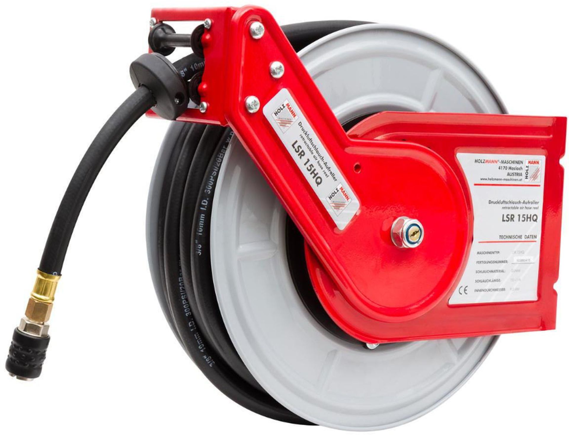 Holzmann Samonavíjajúci bubon so vzduchovou hadicou 15 m LSR15HQ