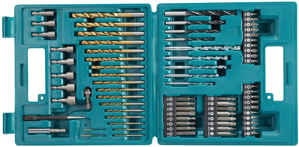 Makita B-49373 Sada bitov a vrtákov do dreva, kovu, muriva 75 ks