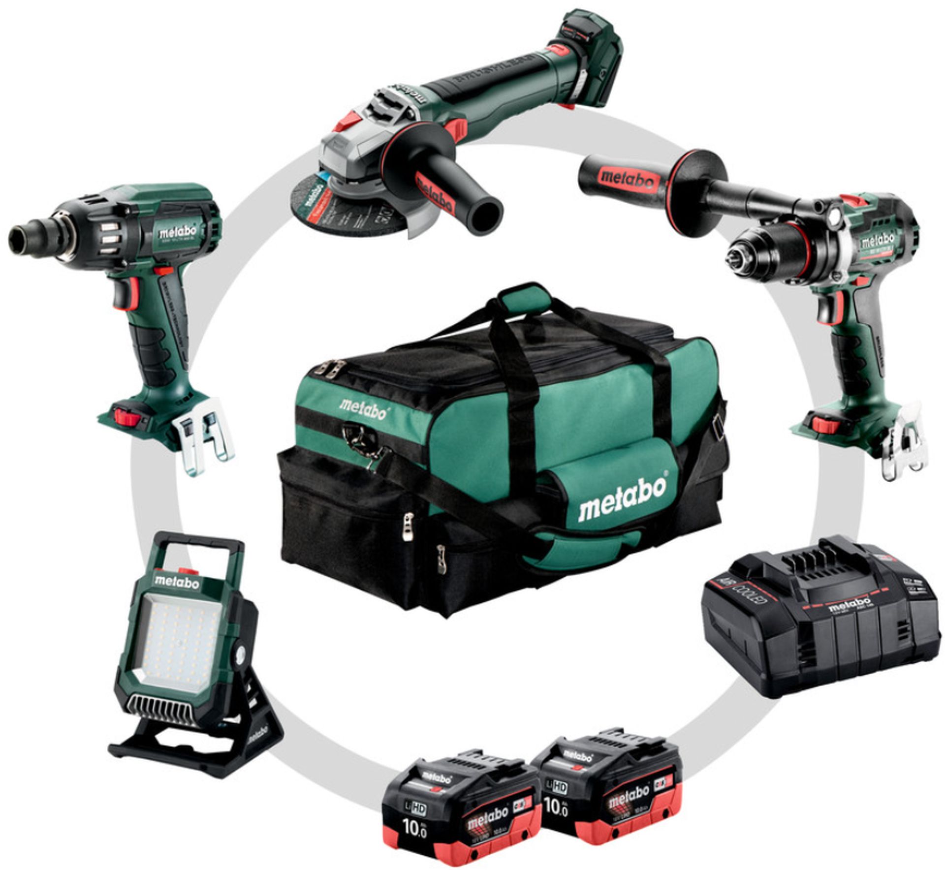 Metabo Combo Set 4.3.2 18V Akumulátorové stroje v sade (18V/2x10,0Ah) taška 685209000