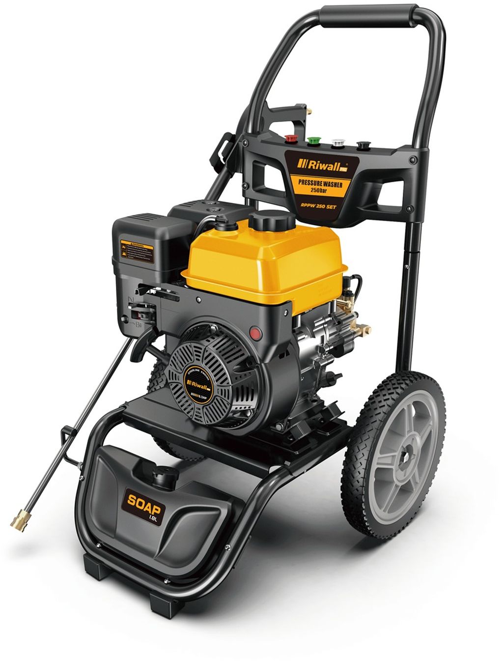 Riwall RPPW 250 SET – benzínová tlaková umývačka 207 barov s príslušenstvom EP25A2502110B