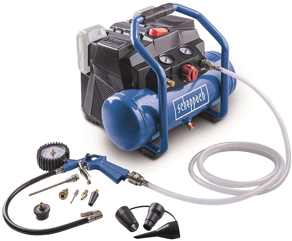 SCHEPPACH C-ACT160/6-X - 20 V aku bezolejový kompresor 6 l 5906175900