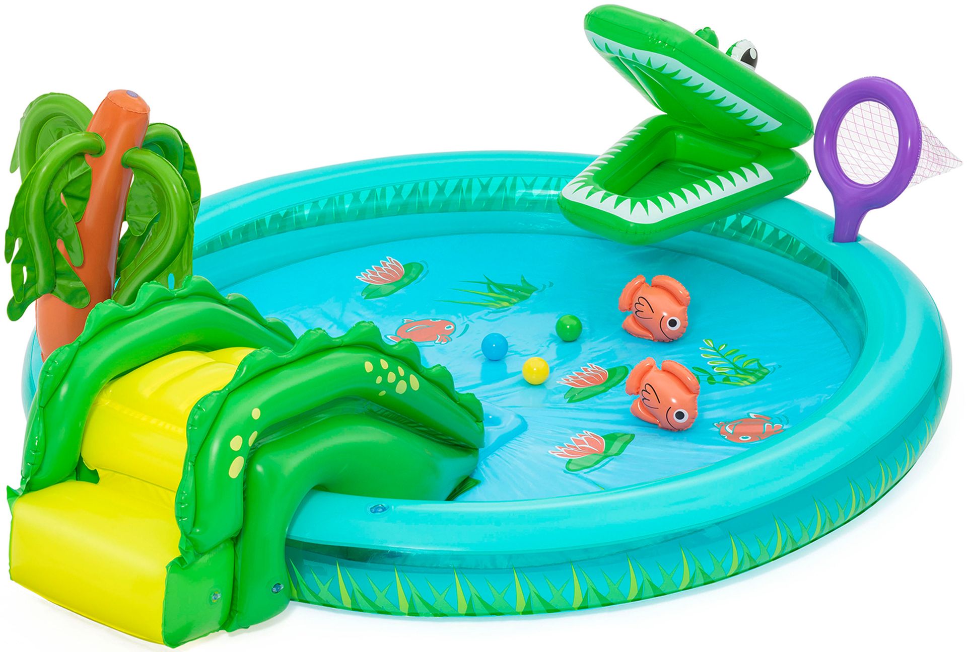BESTWAY Crocodile Cove Hracie centrum, 224 x 181 x 72 cm 53166