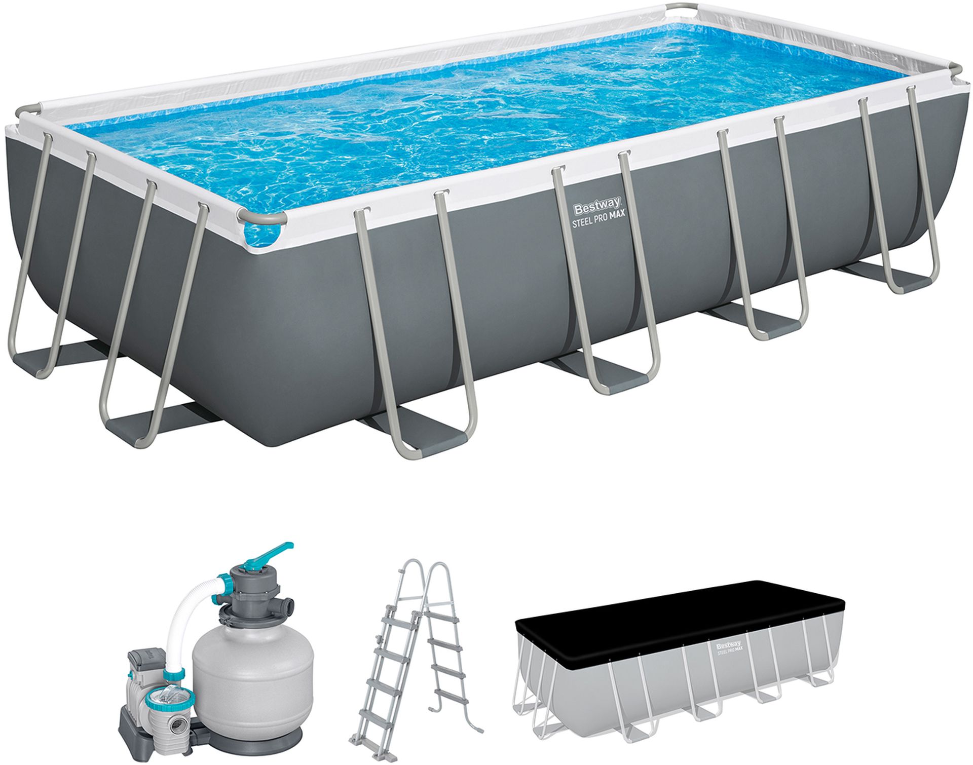 BESTWAY Steel Pro Max Bazénový set 549 x 274 x 122 cm, piesková filtrácia 56466