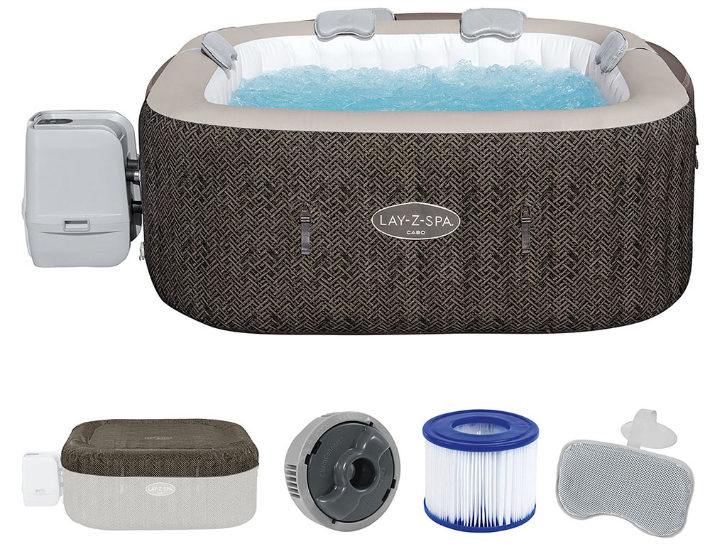 BESTWAY Lay-Z-Spa Cabo EnergySense Smart HydroJet Vírivka, 180 x 180 x 71 cm, 6 osôb 6001R