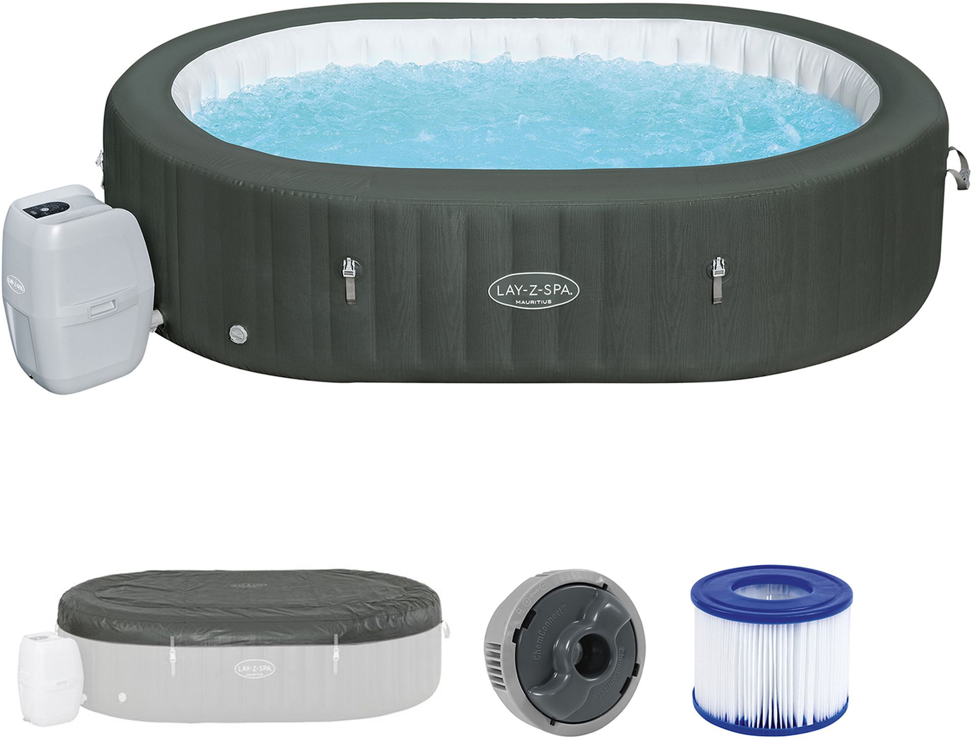 BESTWAY Lay-Z-Spa Mauritius AirJet Vírivka, 270 x 180 x 71 cm, 5-7 osôb 60067