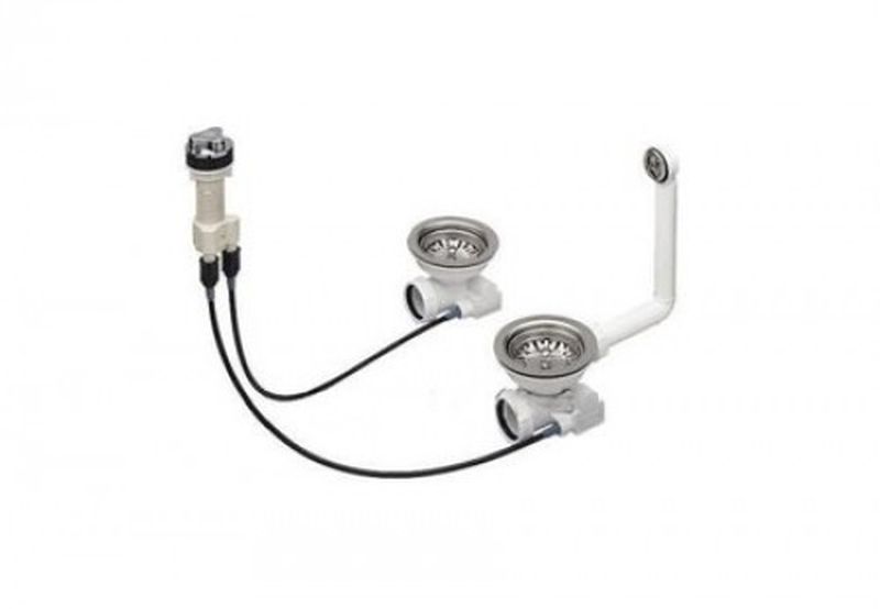 Blanco sifón pre drezy Lexa, 2x3,5&quot; 221496