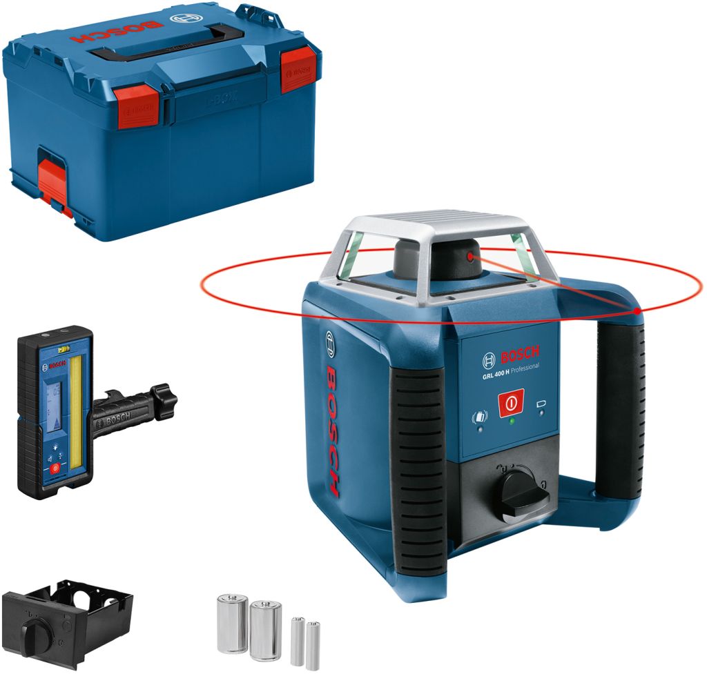 BOSCH GRL 400 H Rotačný laser + LR 45, L-BOXX 238 0601061805