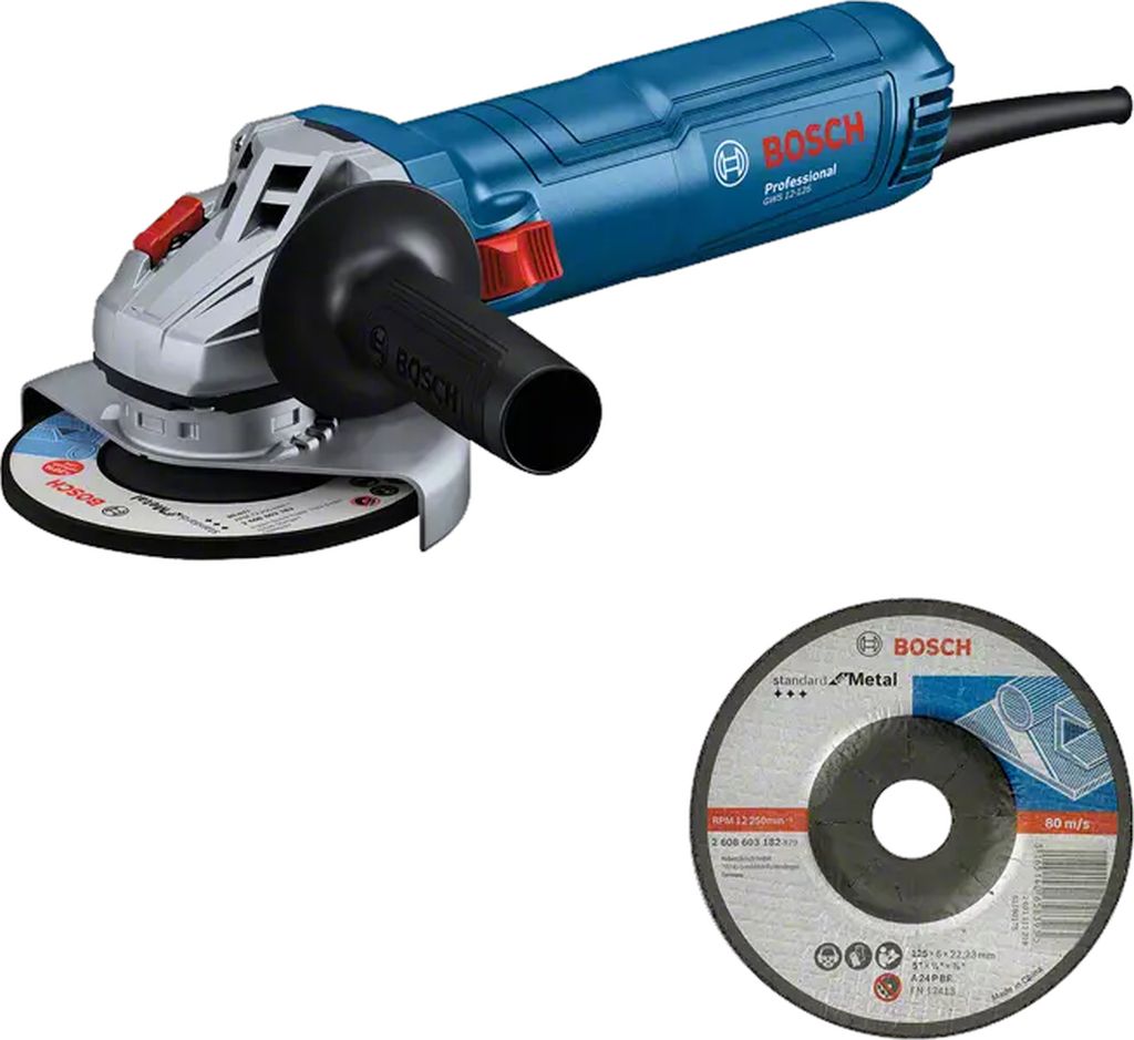 BOSCH GWS 12-125 PROFESSIONAL Uhlová brúska, obrusovací kotúč 06013A6100