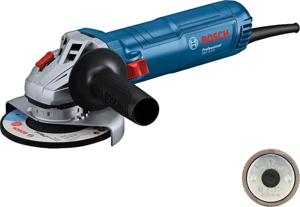 BOSCH GWS 12-125 PROFESSIONAL Uhlová brúska, matica SDS 06013A6104