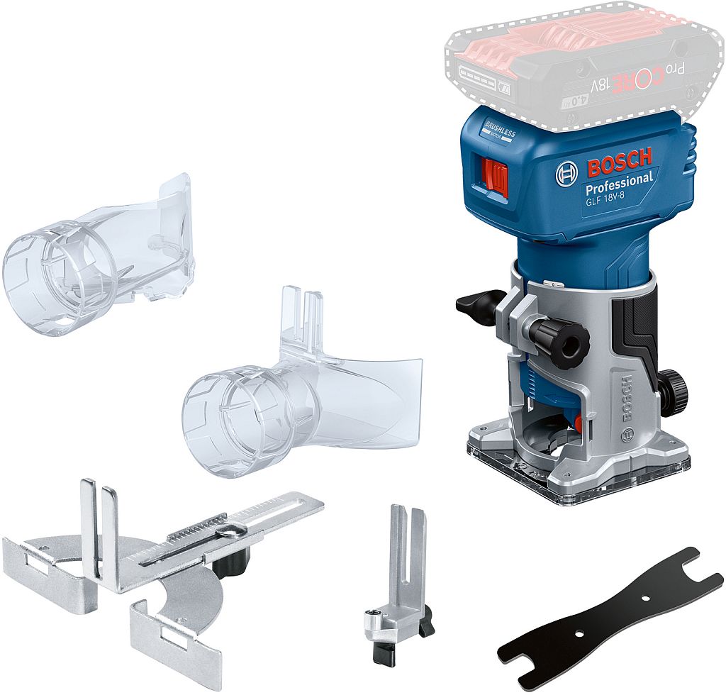 BOSCH GLF 18V-8 PROFESSIONAL Akumulátorová hranová fréza 06016C6000