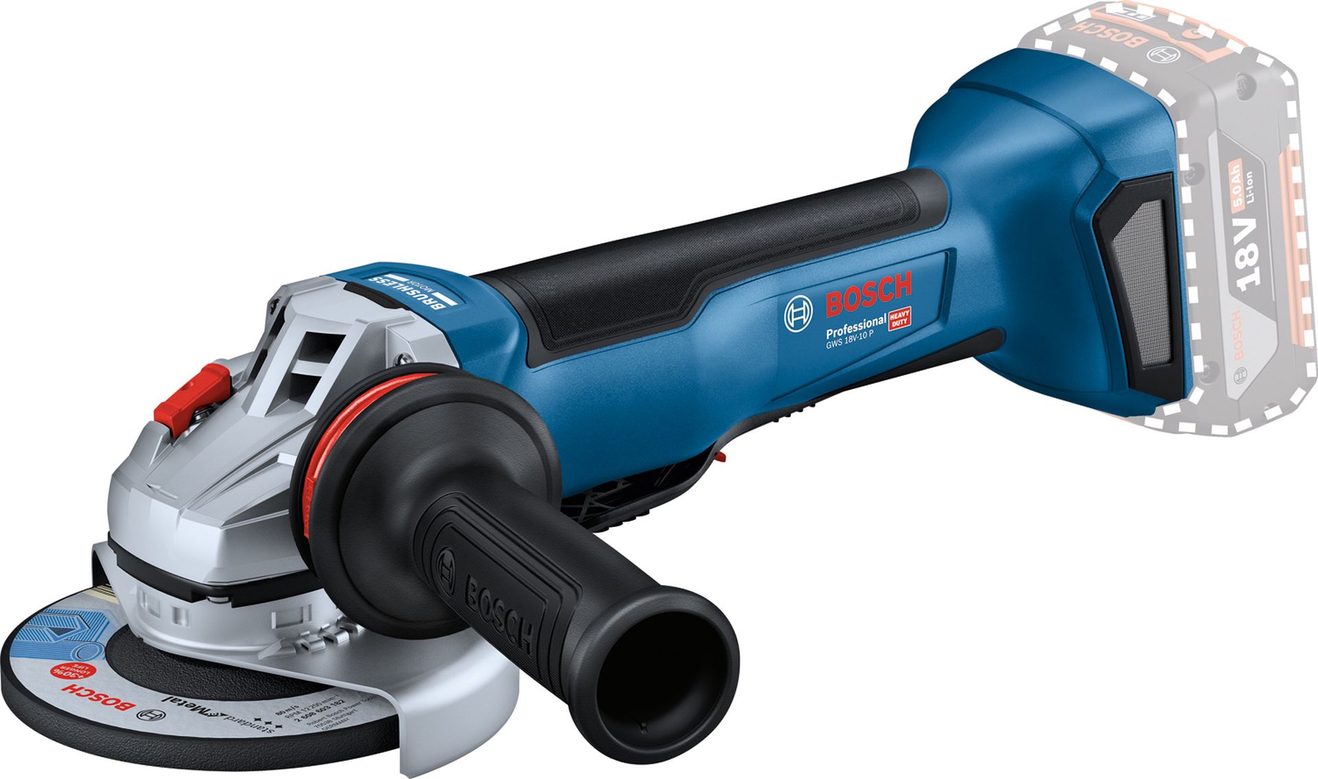 BOSCH GWS 18V-10 P PROFESSIONAL Aku uhlová brúska (solo) 06019J4100