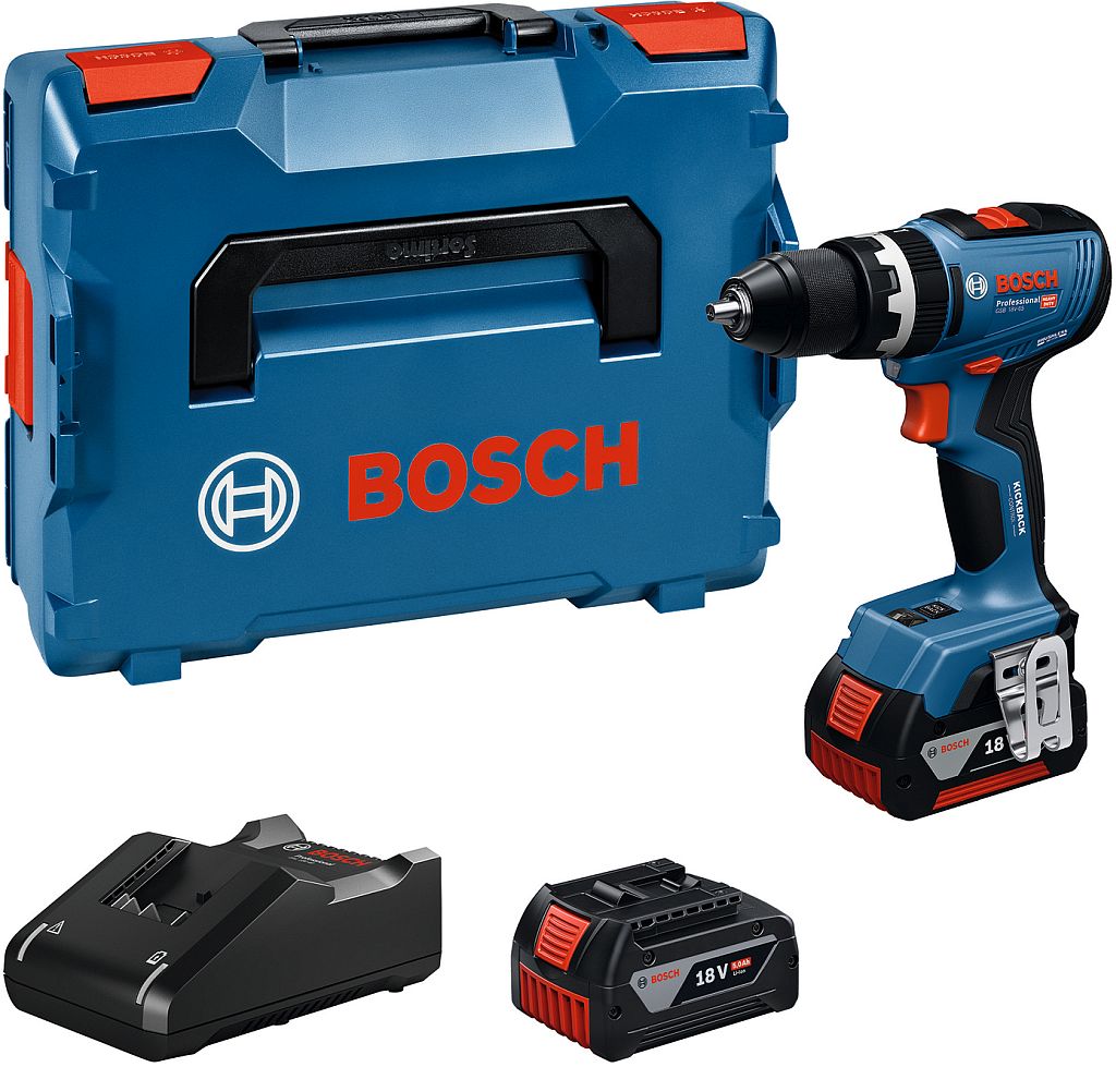 BOSCH GSB 18V-65 PROFESSIONAL Príklepová vŕtačka, 2 x GBA 18V 5.0Ah 06019N3303