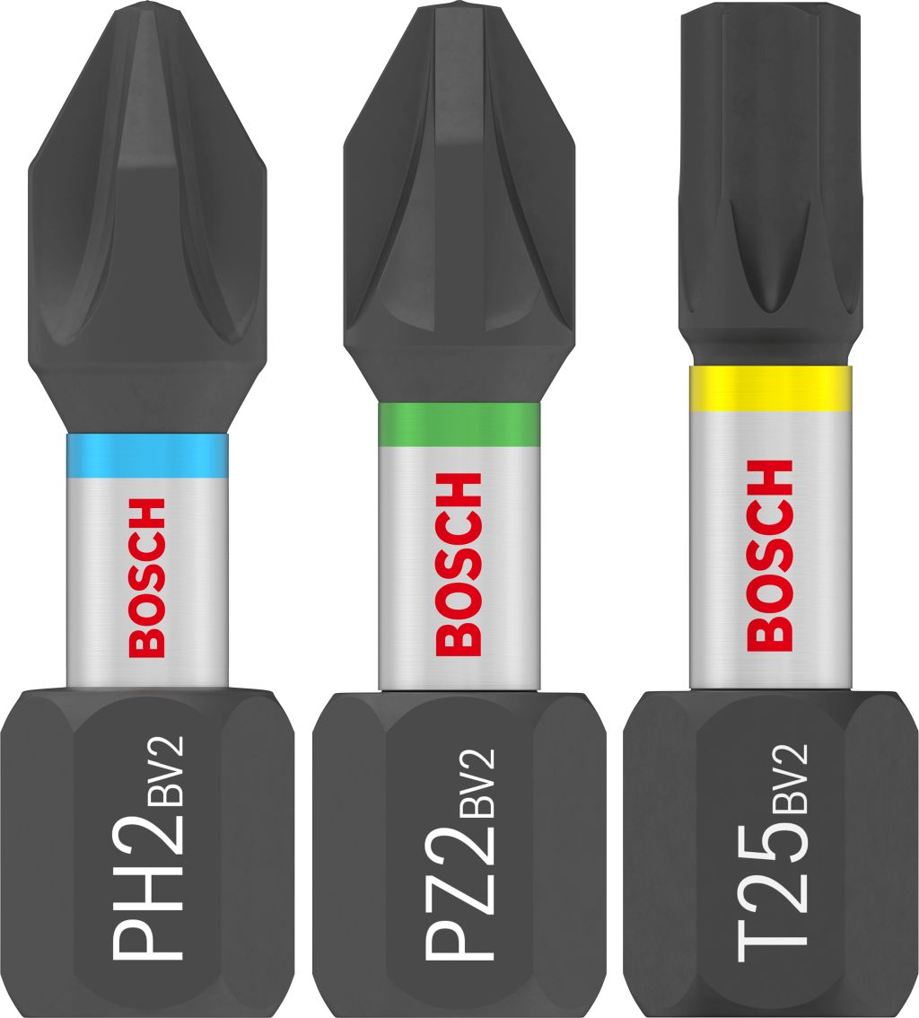 BOSCH Sada skrutkovacích bitov PRO Impact, PH2 (5×)/PZ2 (5×)/T20 (5×)/T25 (5×)/T30 (5×)