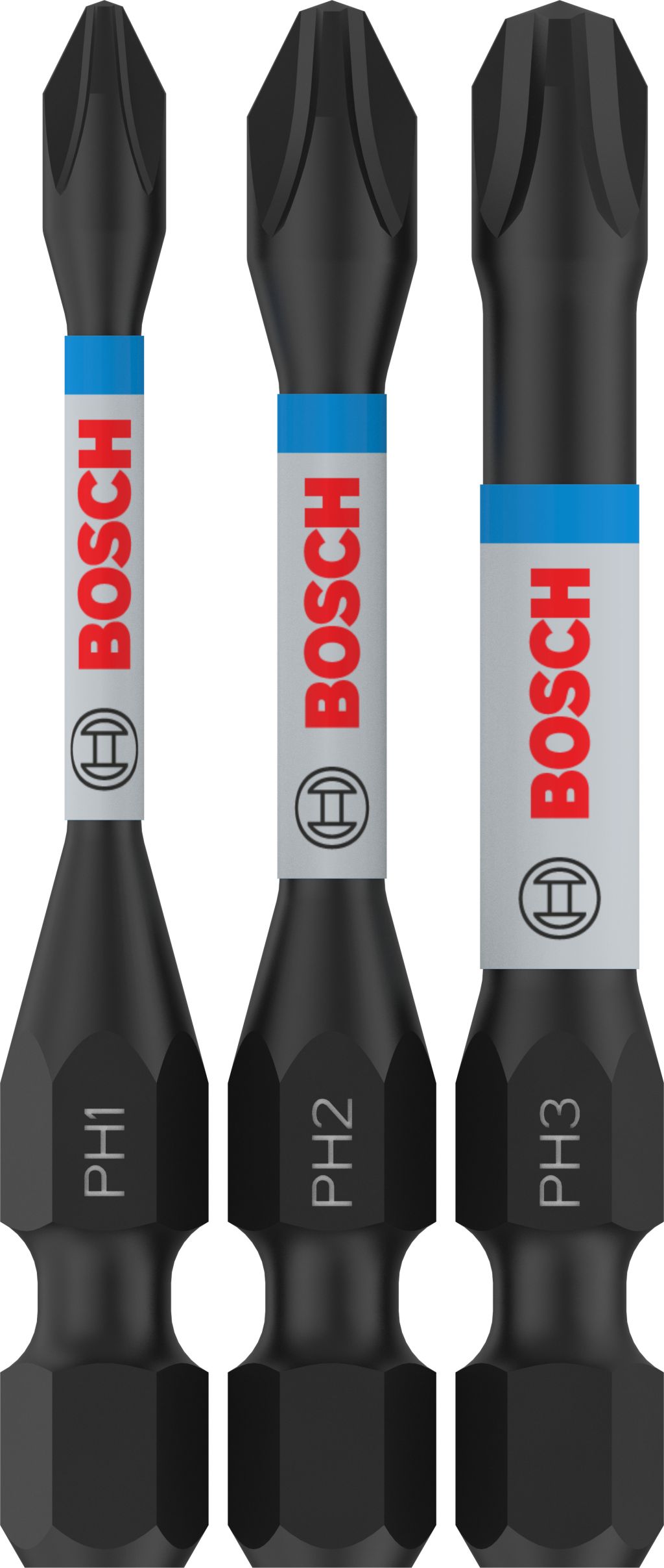 BOSCH Bit PRO PH Impact, PH1 × 55, PH2 × 55, PH3 × 55 mm, 3 ks 2608522491