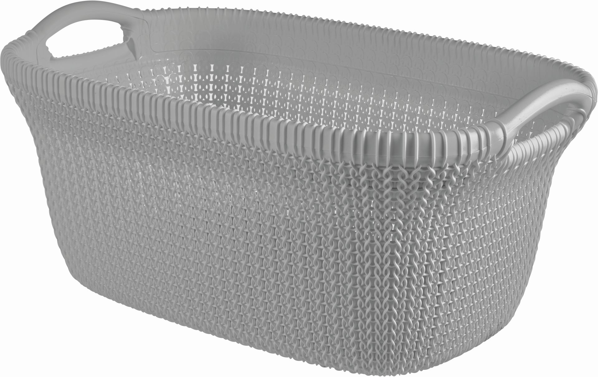 CURVER KNIT 40L Kôš na čistú bielizeň 60 x 27 x 39 cm, sivy 03677-099