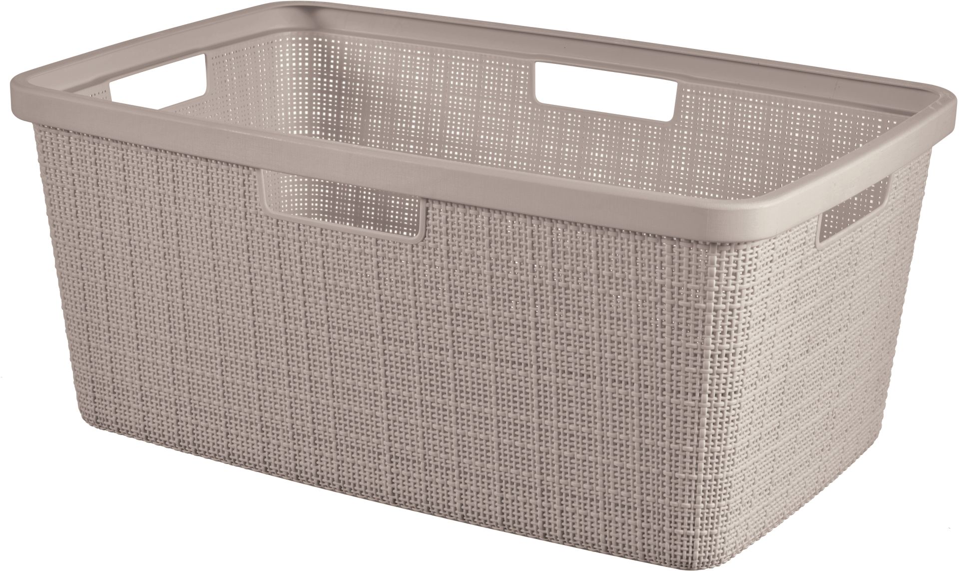 CURVER JUTE 46L Kôš na čistú bielizeň 59 x 39 x 26 cm, taupe 08091-308