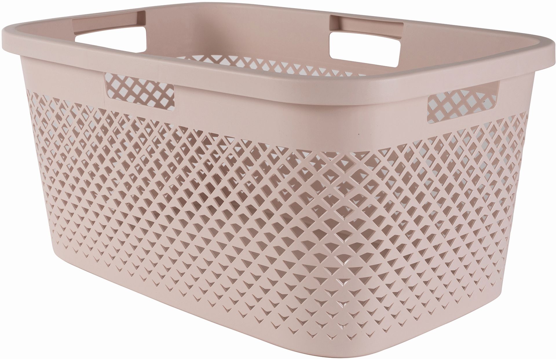 CURVER PURE 47L Kôš na čistú bielizeň 60 x 40 x 28 cm, ružová 01917-Q70