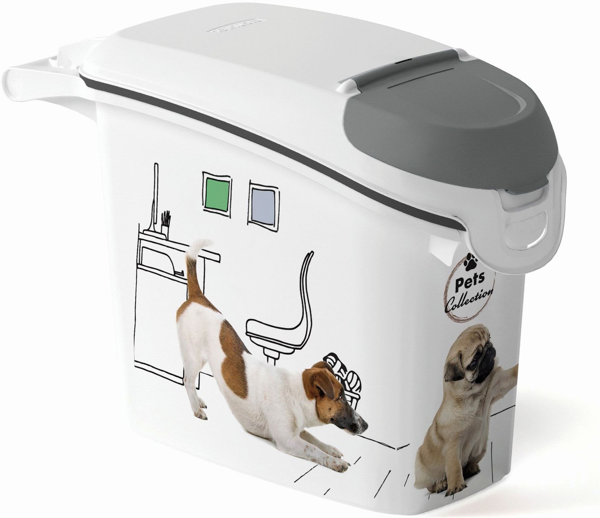 CURVER Kontajner na suché krmivo 6kg/15L psy 03883-E27