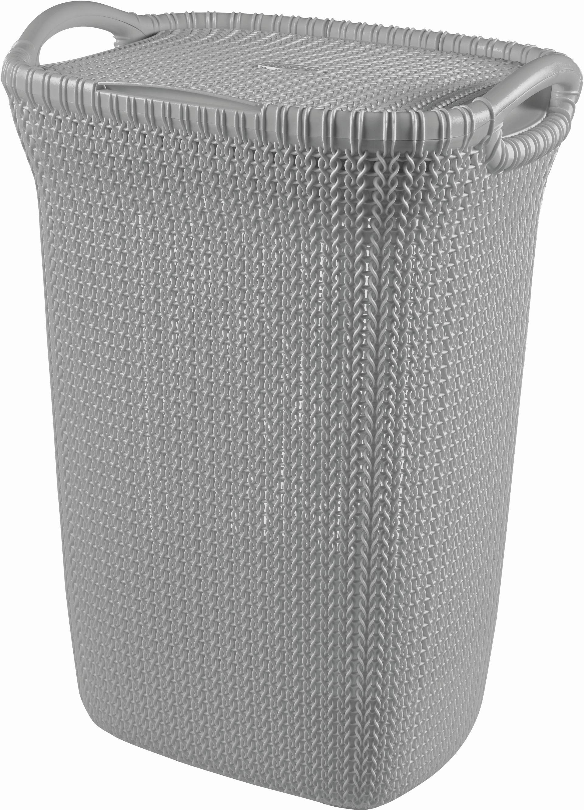 CURVER KNIT 57L Kôš na špinavú bielizeň 45 x 61 x 34 cm, sivý 03676-099