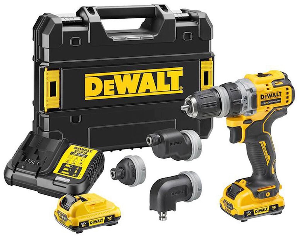 VÝPREDAJ DeWALT DCD703L2T Aku vŕtačka(57 Nm/12V/2x3,0Ah) kufor Tstak PO SERVISE