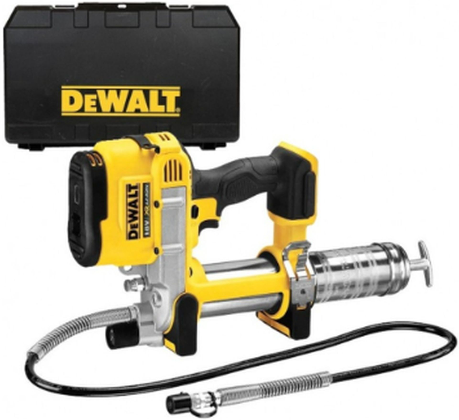 DeWALT DCGG571NK Aku Mazací lis (690bar) XR ( (18V/bez aku) kufor