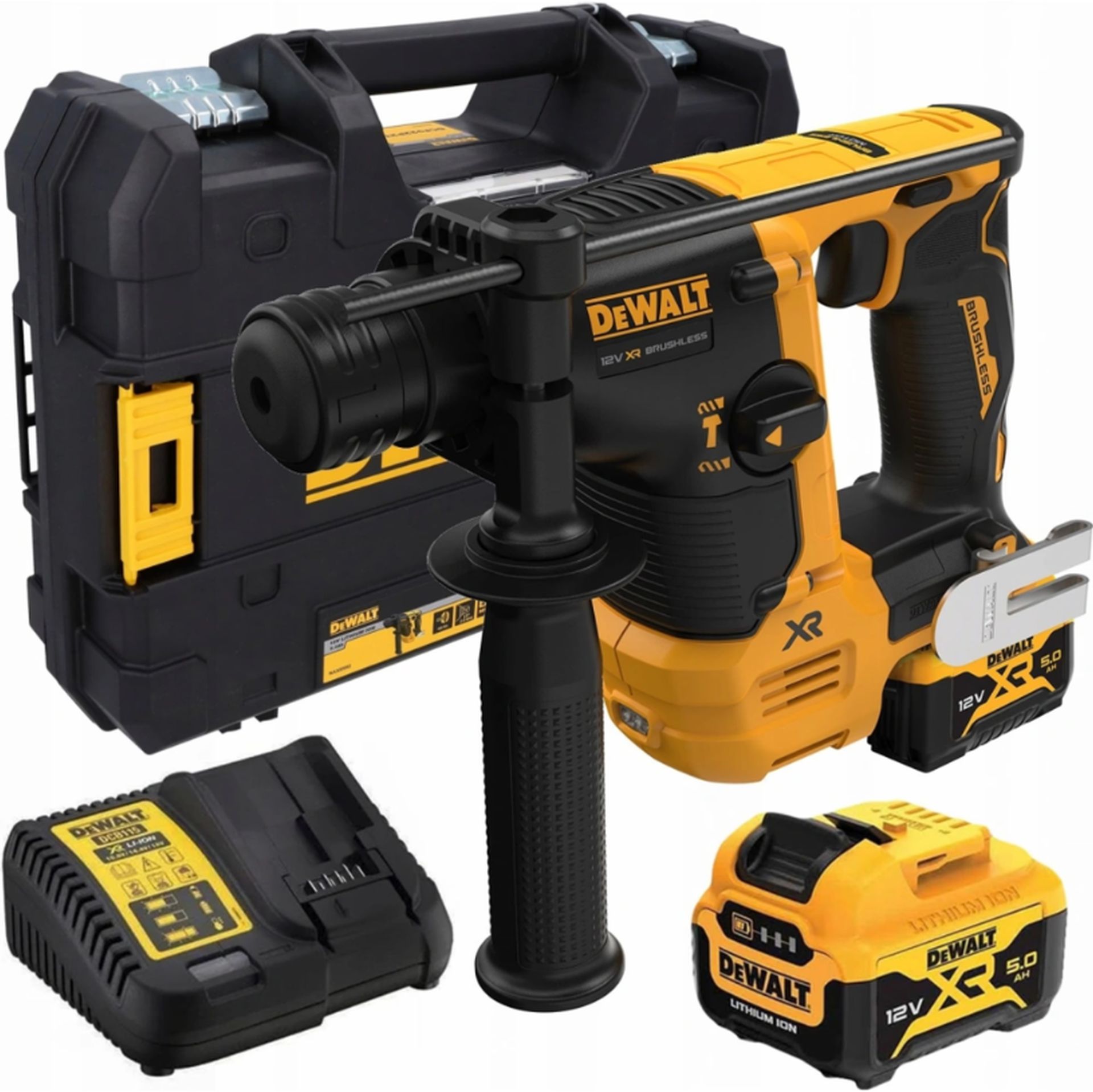 DeWALT DCH072P2 Aku vŕtacie kladivo SDS-Plus (12V/2x5,0Ah) Tstak