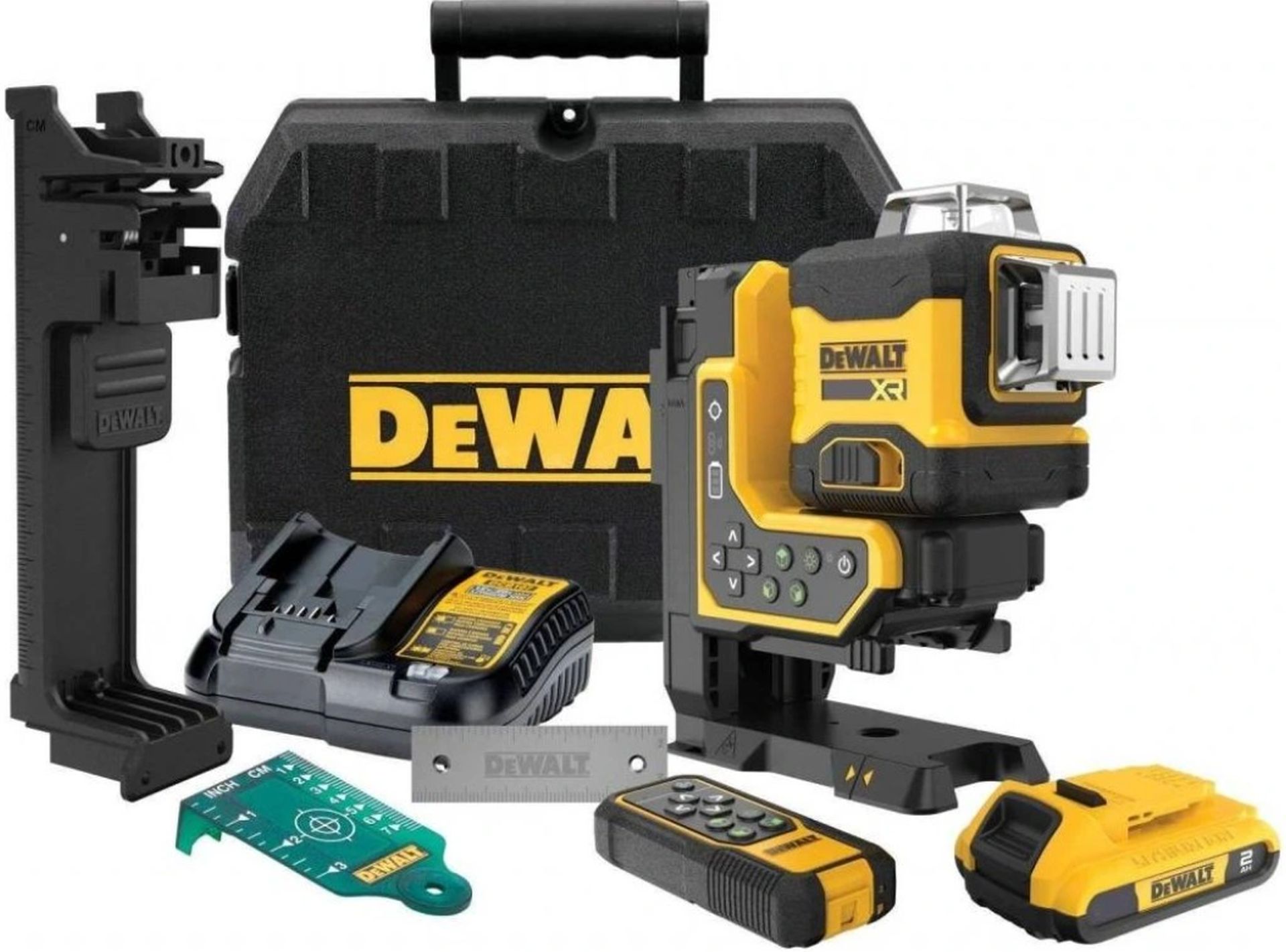 DeWALT DCLE34035D1 Aku multi laser 3x360 ° zelený s diaľkovým ovládaním (18V/2,0Ah) T-stak