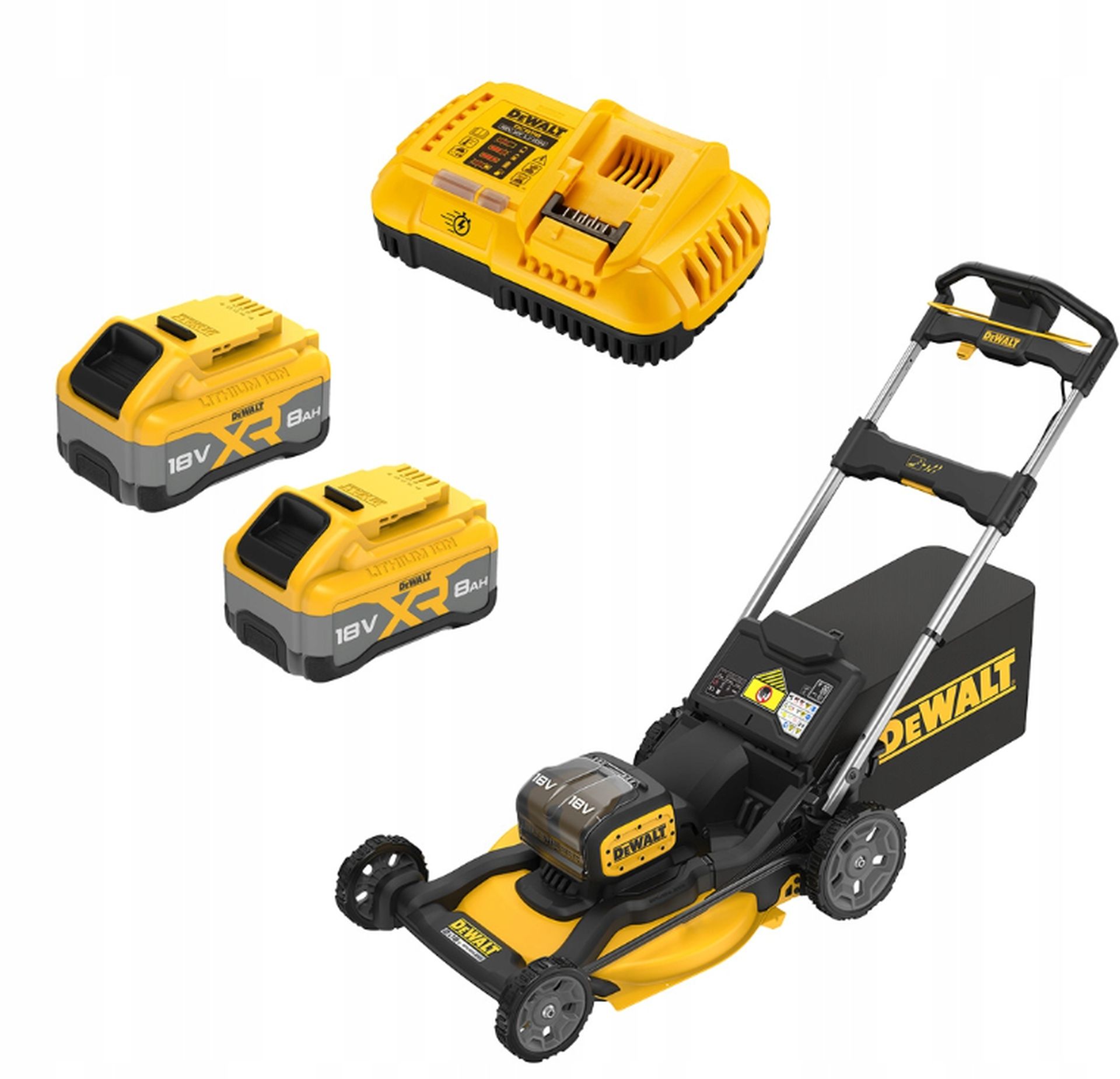 DeWALT DCMWP134W2 Tondeuse de pelouse a montage 53 cm (18V/2x8,0Ah)