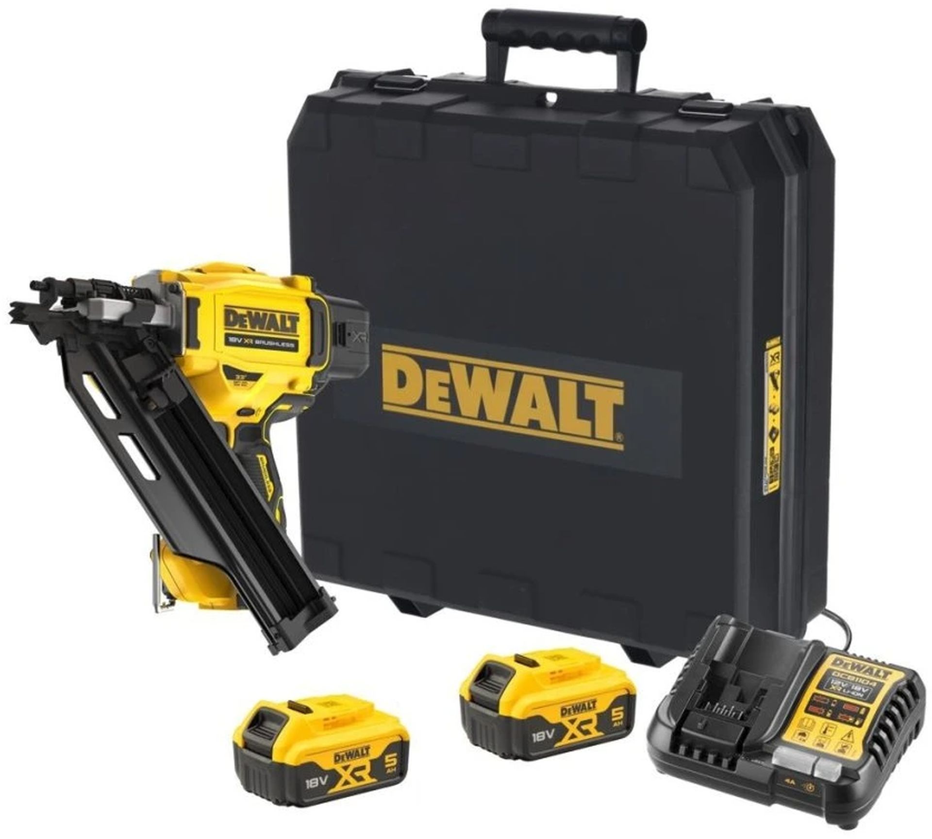 DeWALT DCN930P2 Aku klincovačka (50 - 90 mm/18V/2x5,0Ah) kufor
