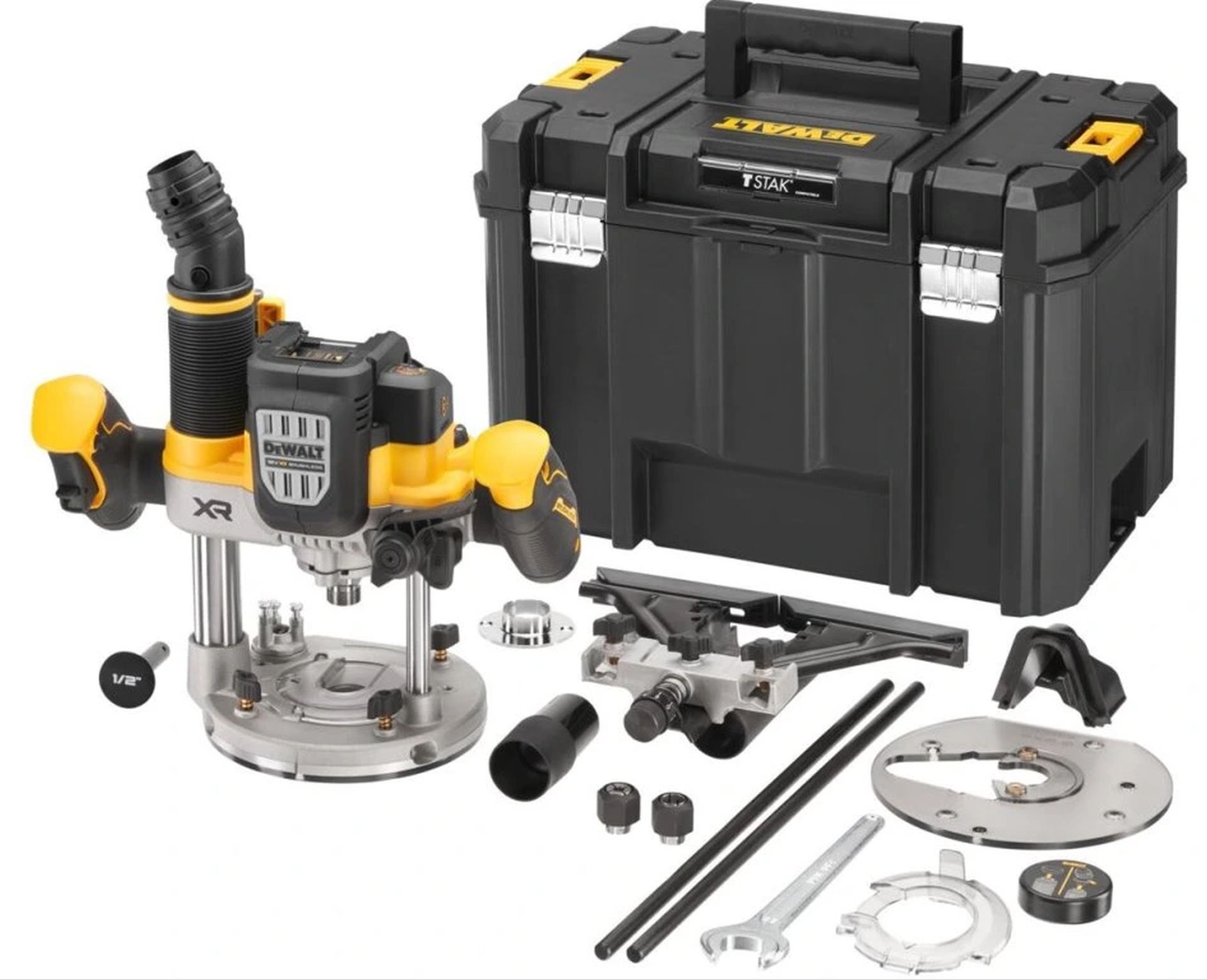 DeWALT DCW620NT Aku horná frézka (12mm/18V/bez aku) Tstak