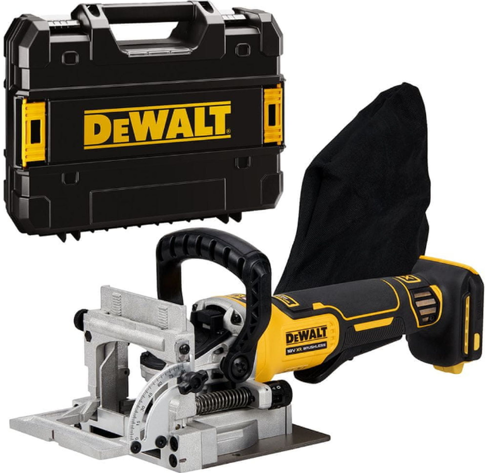 DeWALT DCW682NT Aku lamelovacia frézka XR 18 V, bez aku, kufor Tstak