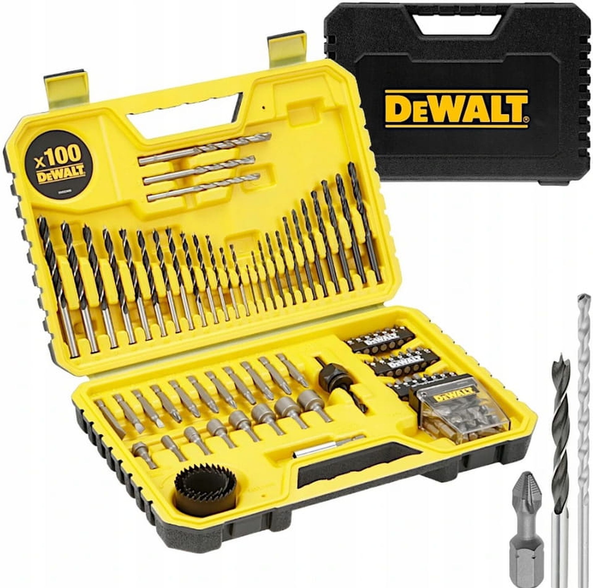 DeWALT DT71563 Sada vrtákov a bitov v kufri 100 ks