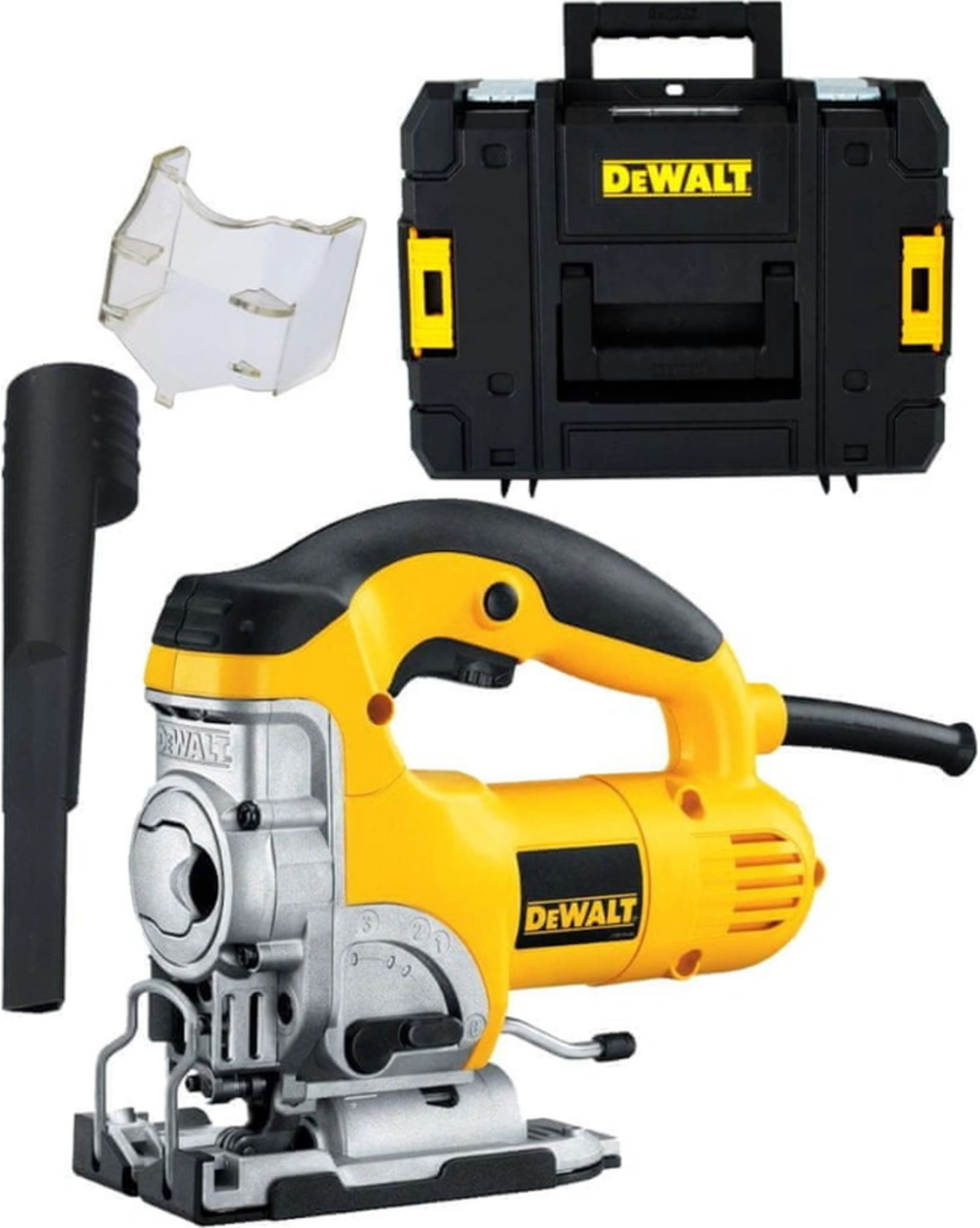 DeWALT DW331KT Priamočiara píla (701W) kufor Tstak