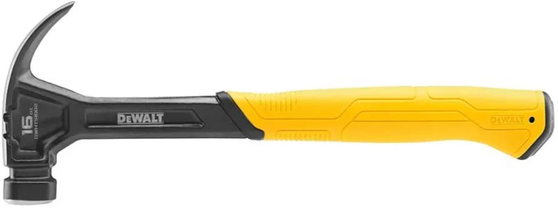 DeWALT DWHT51002 Oceľové tesárske kladivo 454 g, zahnutý nos, hladká hlava