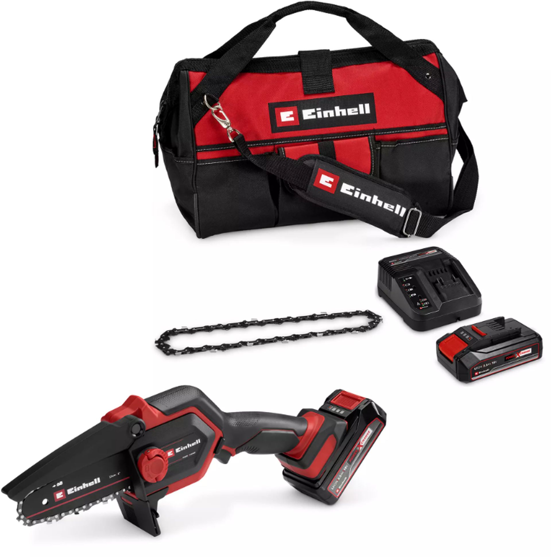 Einhell GE-PS 18/15 Li Bag Kit Aku reťazová píla (18V/1x2,5 Ah) 4600043