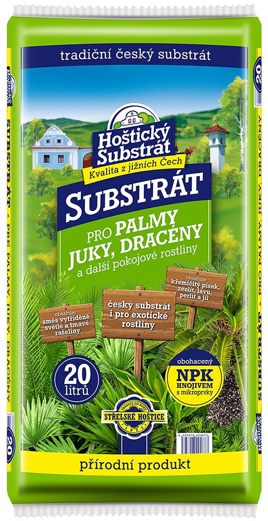 Hoštický substrát - Substrát pre palmy, juky, dracény 20l