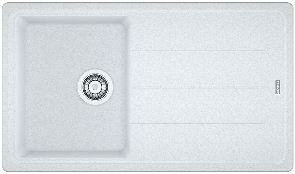 BAZÁR Franke Basic BFG 611-86, 860x500 mm, fragranitový drez, biela ľad 114.0494.912 POŠKO