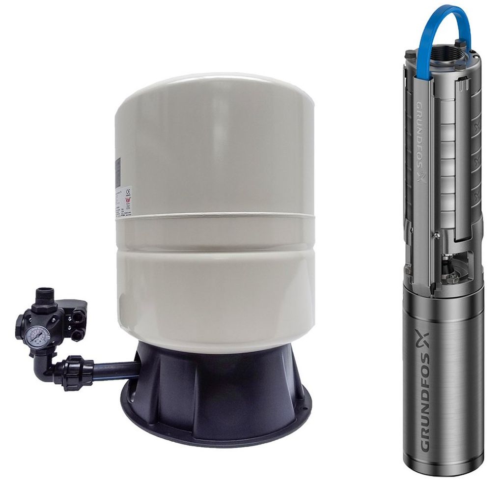 Grundfos Ponorné čerpadlo SP 2A-13 + Vodárenský set 60 l + 30 m kábel 98163255