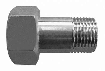 HERZ Závitový nátrubok s prevlečnou maticou s plochým tesnením 1/2 x 38mm, G 3/4, 1622011