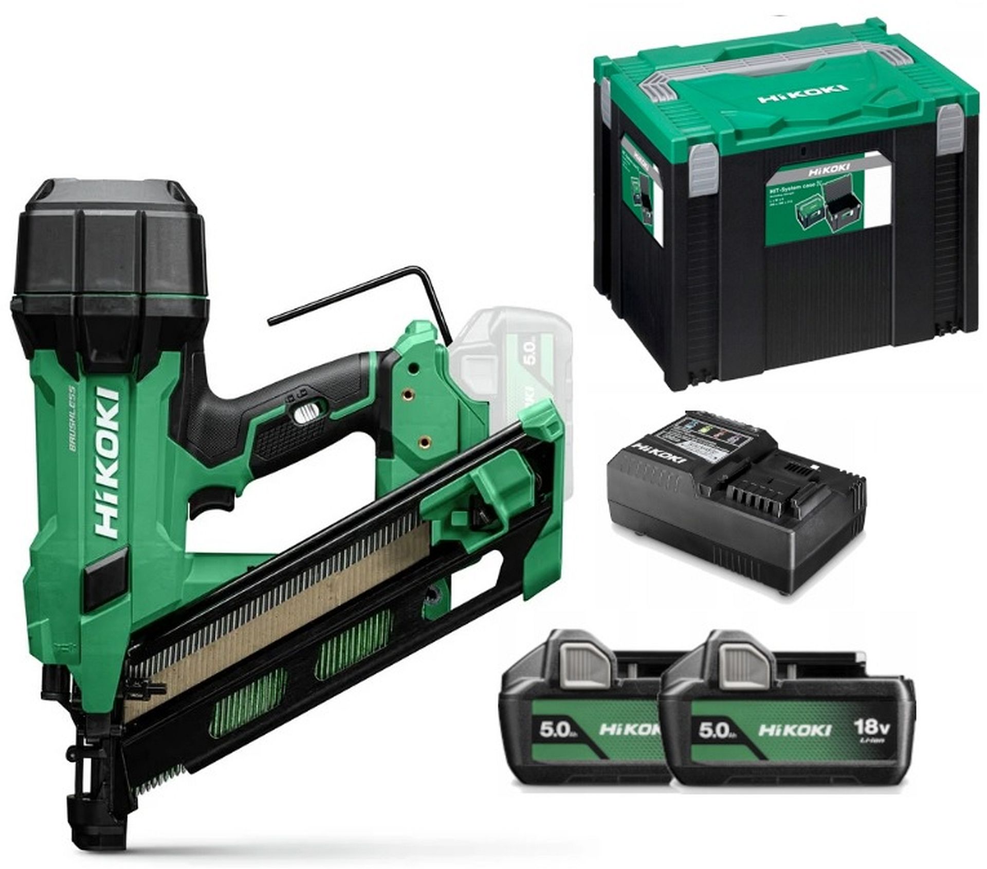 HiKOKI NR1890DCAWQZ Aku klincovačka (18V/5,0Ah)