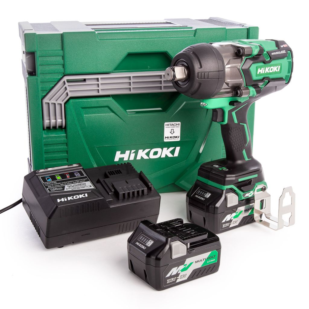HiKOKI WR36DAWRZ Rázový uťahovák (3/4&quot;/1100Nm) Multi Volt (2x2,5Ah/36V) Hit BOX 3