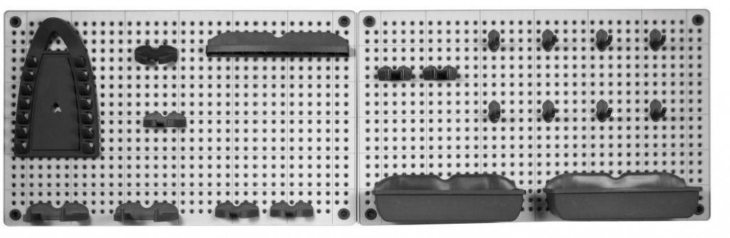 KIS Organizer na náradie 50 x 7 x 31 cm (2x), grey/black