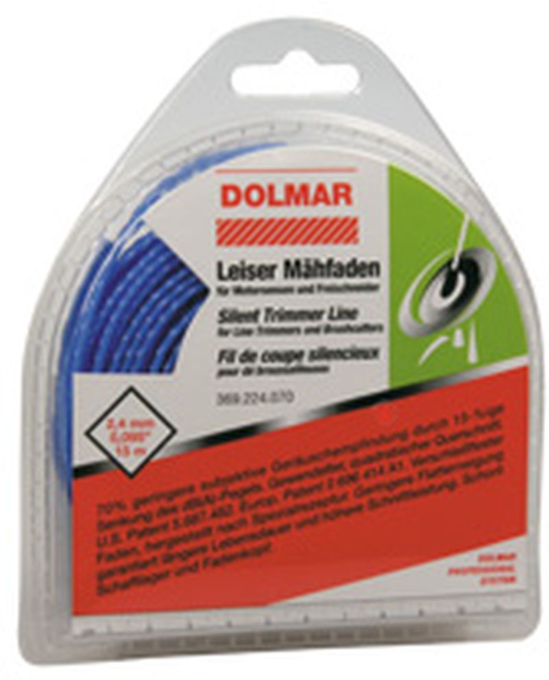 Dolmar 369224071 tichá nylonová struna 2,4mm 3,5m
