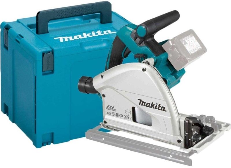 BAZÁR Makita DSP600ZJ Aku okružná píla 165mm Li-ion LXT 2x18V, bez aku Z POŠKODENÝ KUFR!!