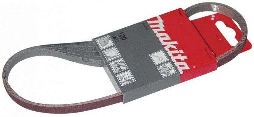 Makita P-43284 brúsny pás 9x533mm K100 5 ks
