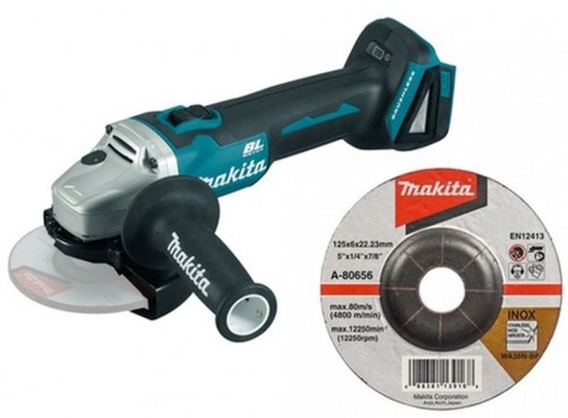 Makita DGA504 Aku uhlová brúska 125mm Li-ion 18V, bez akumulátora + Brúsny kotúč